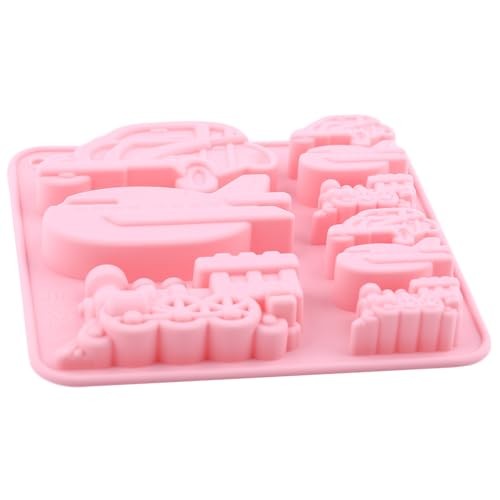 Vintage Car Trainirplane Silicone Chocolate Molds | 9 Cavity For Candy A gallery
