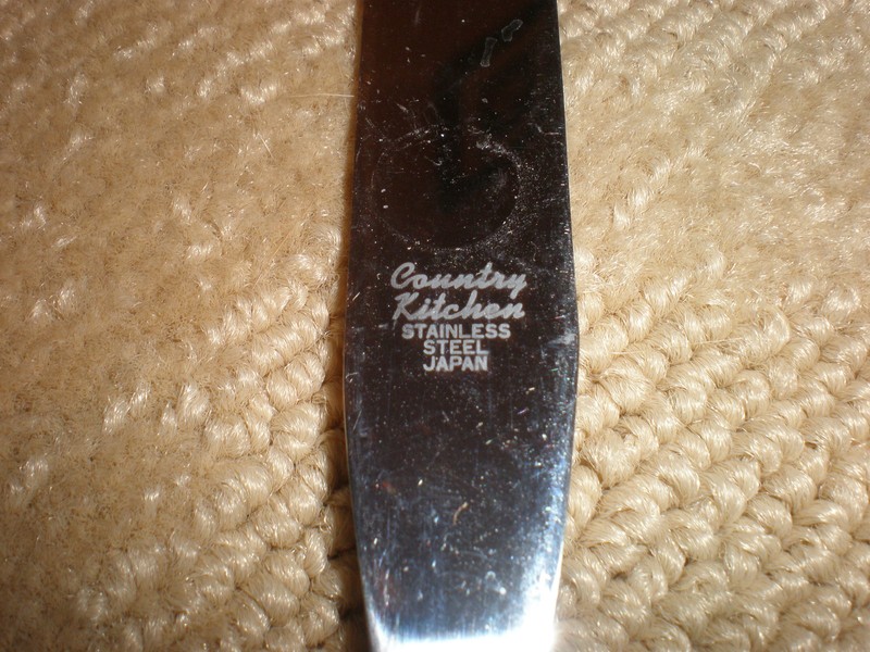 COUNTRY KITCHEN Stainless Steel Japan Wood Handle ICING SPATULA 8" Long - NICE gallery