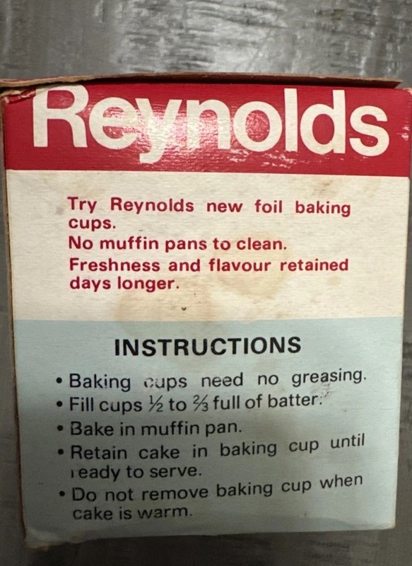 Vintage 80s Reynolds Baking Cups Rainbow Color Made in Canada Set Of Three Boxes gallery