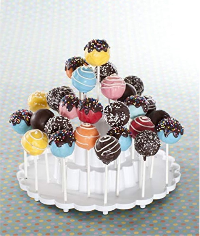 Nordic Ware 3 Tiered Cake Pop Display Stand With Sticks gallery