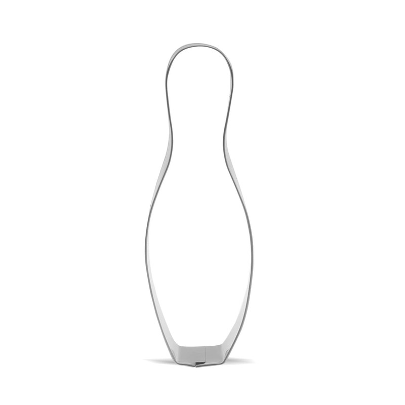 Stainless Steel Bowling Pin Cookie Cutter – 5 x 1.7 inch – Durable Design