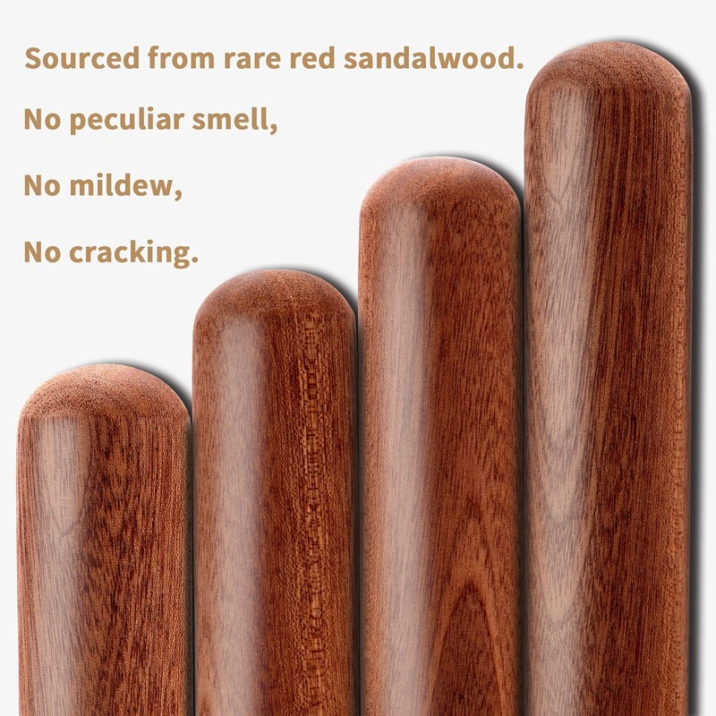 Aisoso French Rolling Pin, 17.7 Inches Wood Inches-Round, Brown gallery