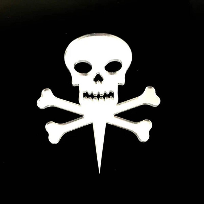 Skull and Crossbones Cake Toppers