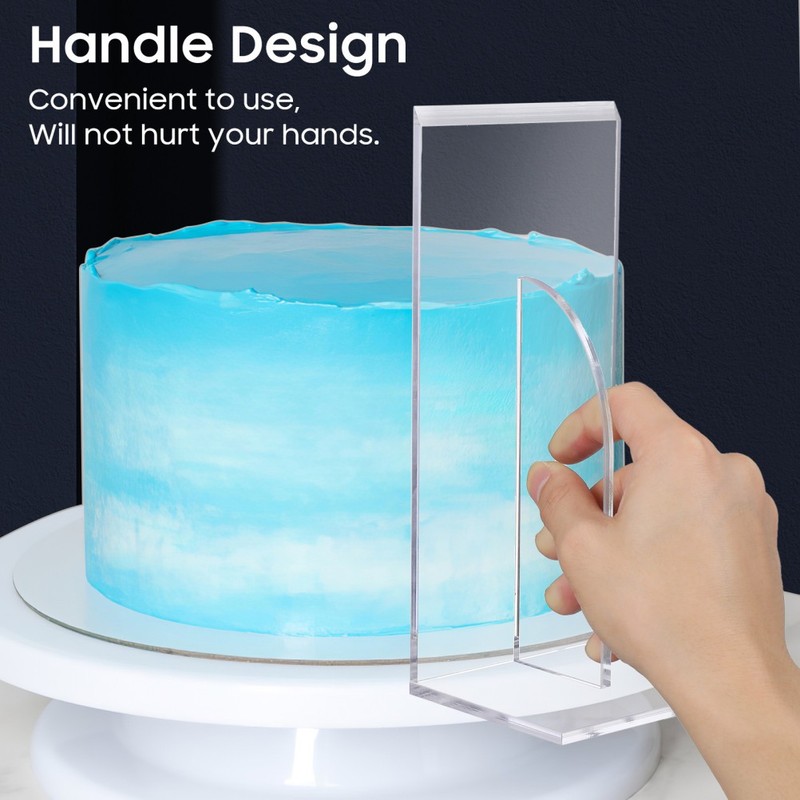 Baking Gadget Acrylic Cake Cake Smoother Tool Transparent Design gallery