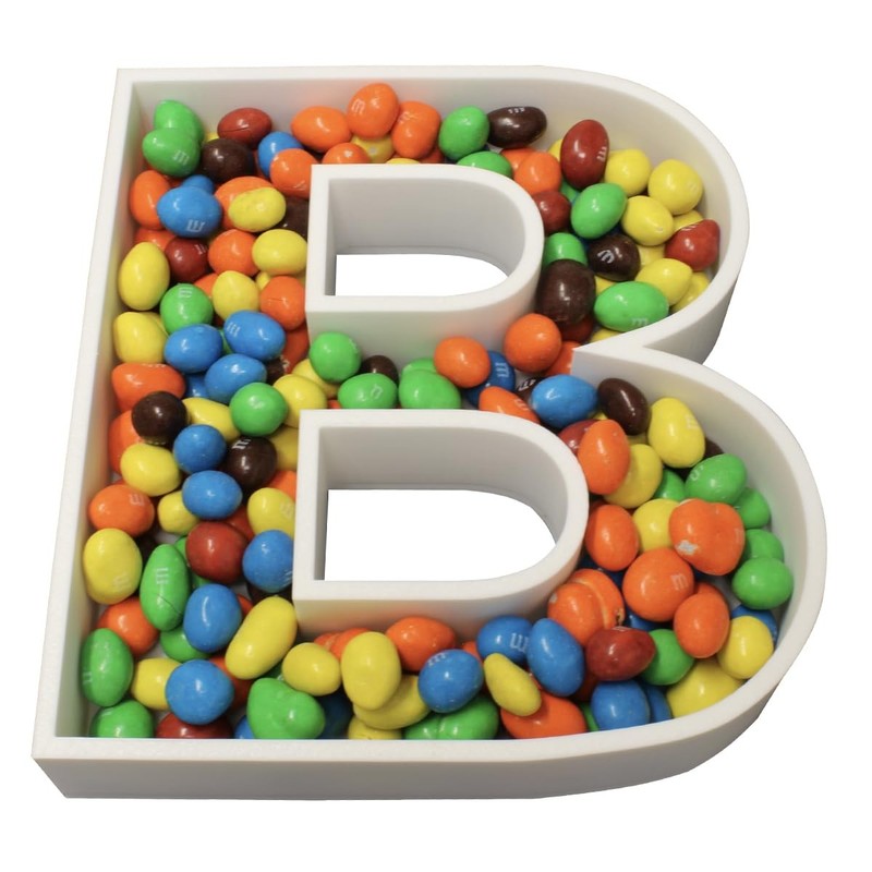 8" Hard Plastic Reusable Plastic Letter Food Trays, Letter Charc Cookie Cutter gallery