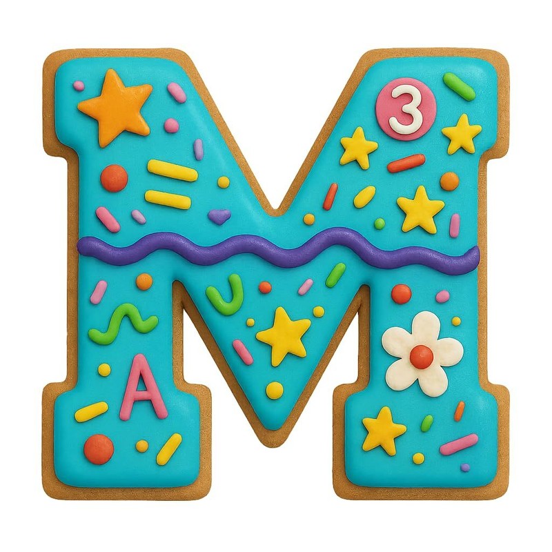 Mighty Gadget Varsity Letter M Cookie Cutter 3 Inch (Random Color) gallery