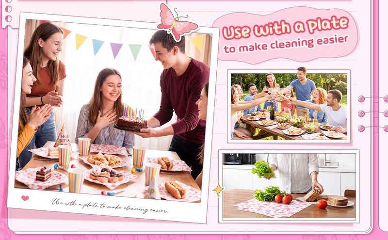 150 Pcs Wax Paper Sheets 7.8 x 9.8 Inche for Food Butterfly Deli Baking gallery