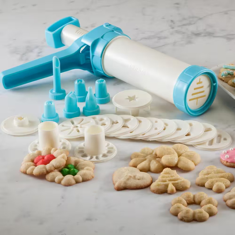 Hutzler 23-Piece Cookie Press and Decorating nozzles Food Decorator Set #3696 gallery