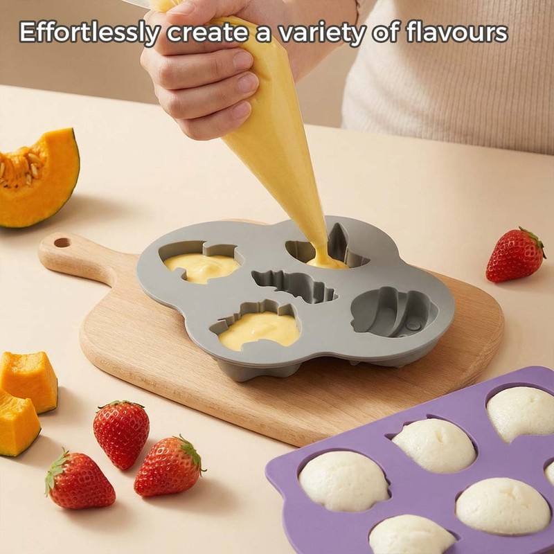 Reusable Multi-Cavity Spooky Silicone Candy Mold fits DIY Holiday Dessert Making gallery