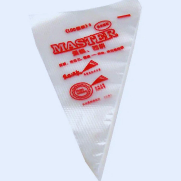 100 pcs Plastic Disposable Icing Piping Pastry Bags Cake Decorating Fondant Tool