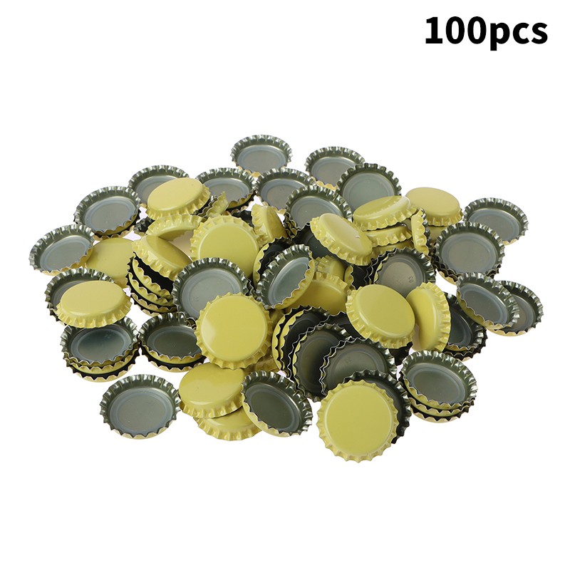 100Pcs Crown Caps Homebrew Beer Caps Craft Beer Bottling Caps Seal Crown Caps