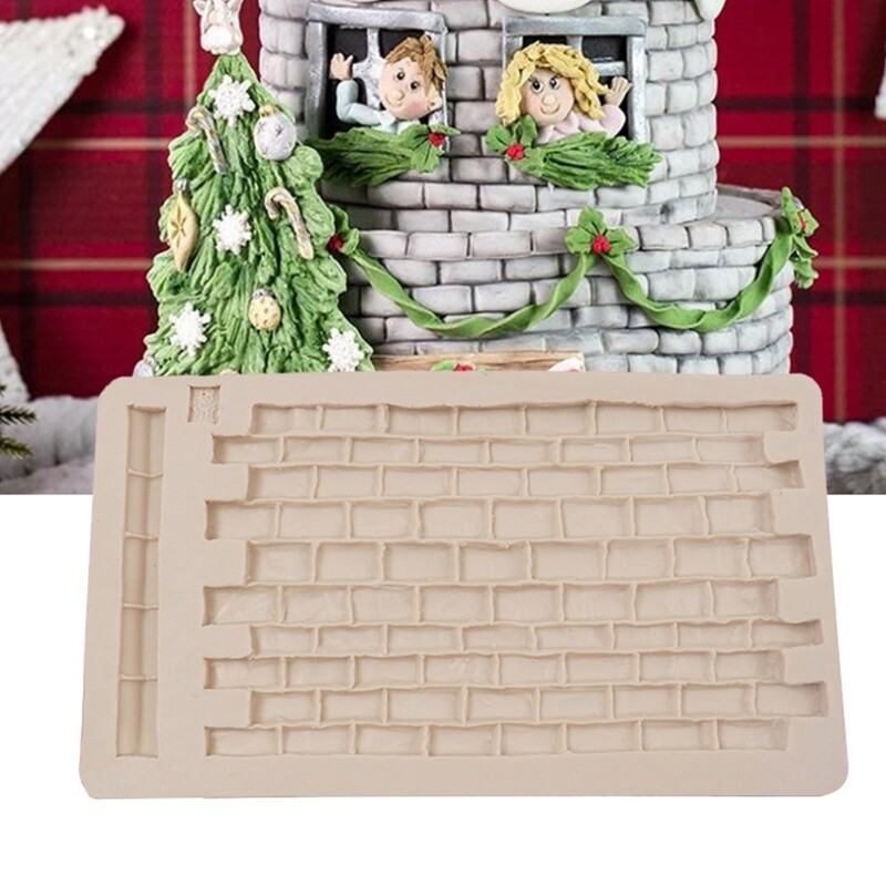 DIY Brick Wall Texture Baking Mold Birthday Cookie Tools Cake Decorating Tools gallery