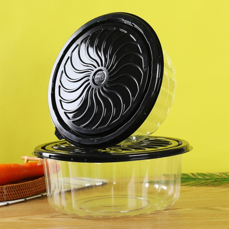 10" Disposable Clear Cake Containers with Dome Lids - 5 Pack Cupcake Holders for gallery