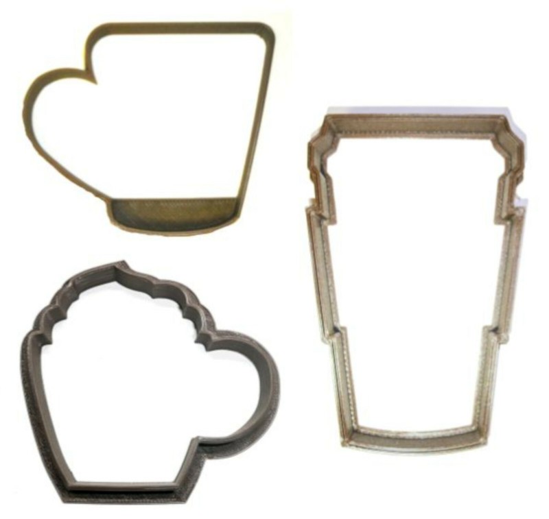 COFFEE CUP HOT COCOA CHOCOLATE TRAVEL MUG COZY DRINK COOKIE CUTTER PR1184