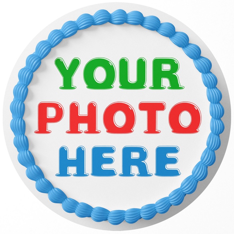 Custom Edible Cake Topper Personalized Image Photo Cupcake Topper Frosting Sheet gallery