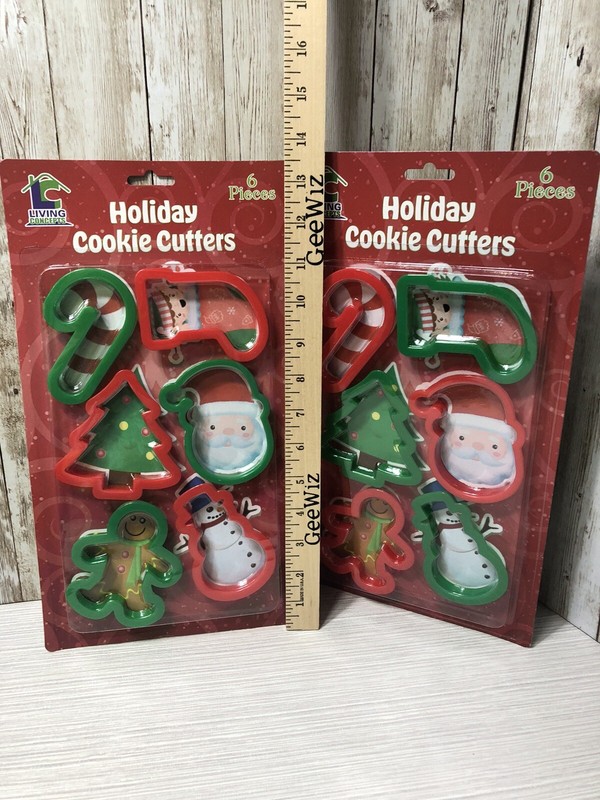2 Sets Christmas Cookie Cutters Gingerbread man, Santa, snowman, tree ￼Free Ship gallery