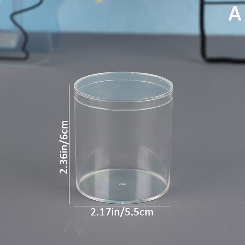 Acrylic Candy Box Transparent Plastic Round Cake Dessert Box Storage Containers
