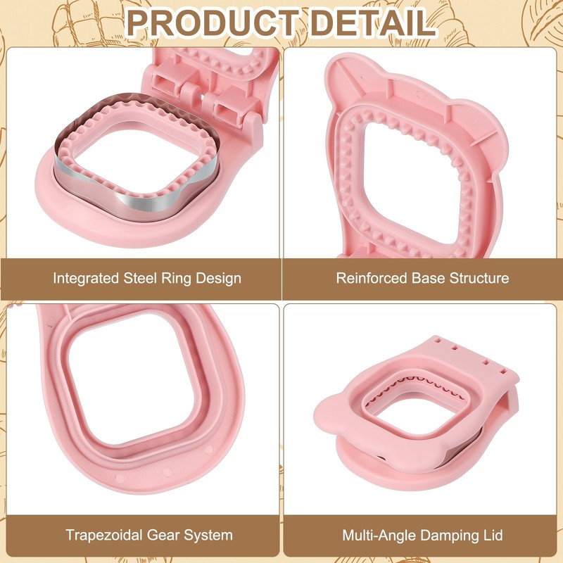 Crustless Sandwich Cutter Square Shape Pink gallery