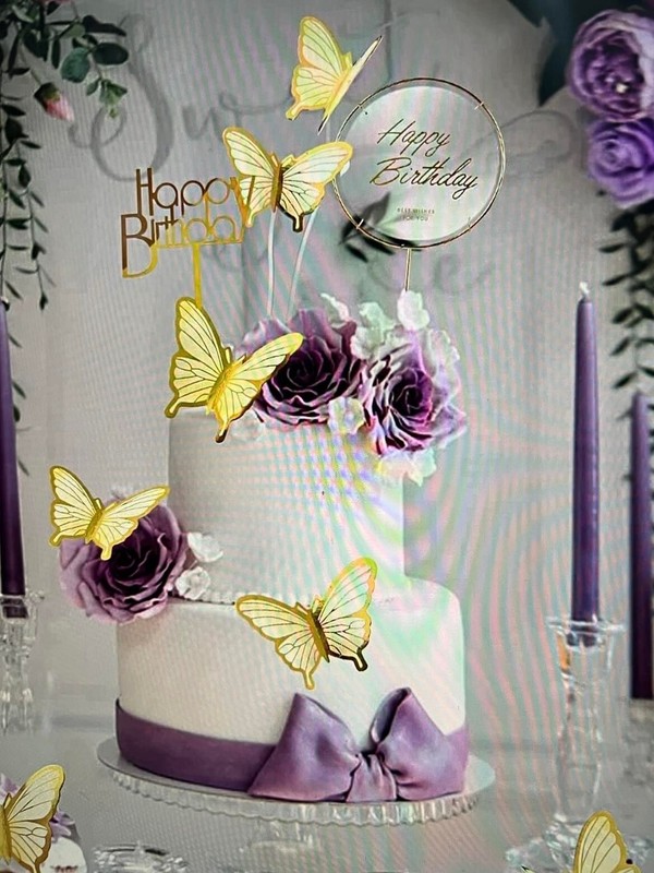 *10pcs 3D BUTTERFLIES FOR CAKE TOPPERS DECORATIONS for birthday party cakes gallery