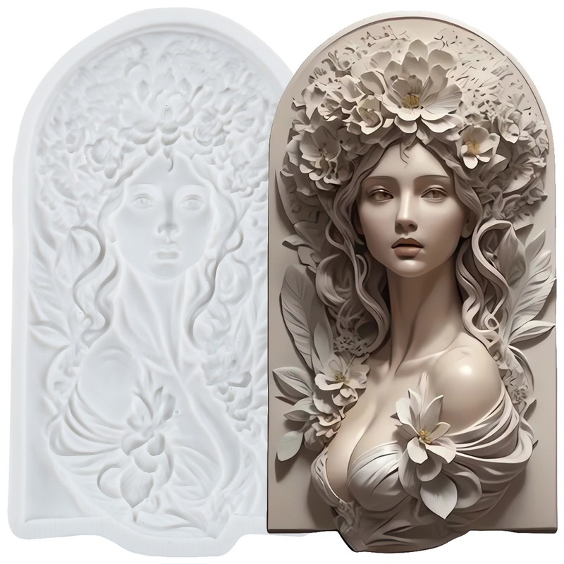 Silicone Molds Lady Fondant Cake Decorating Tools Cupcake Topper Candy