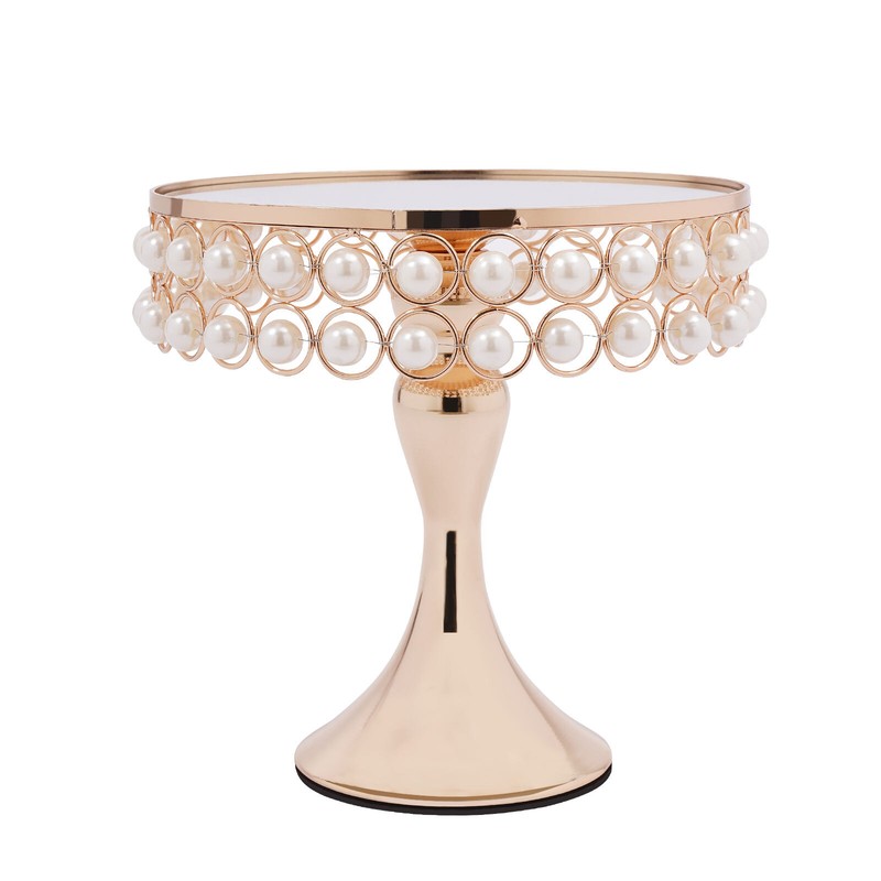 9pcs Cake Stand Wedding Party Cupcake Display Plates Tower Dessert Decor Gold US gallery