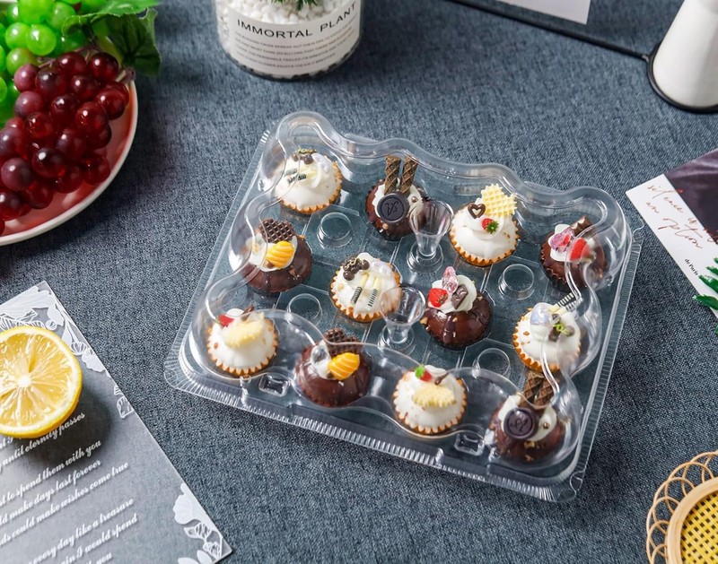 12 Count Mini Cupcake Containers 20 Pack Cupcake Holder with Detachable Tall ... gallery