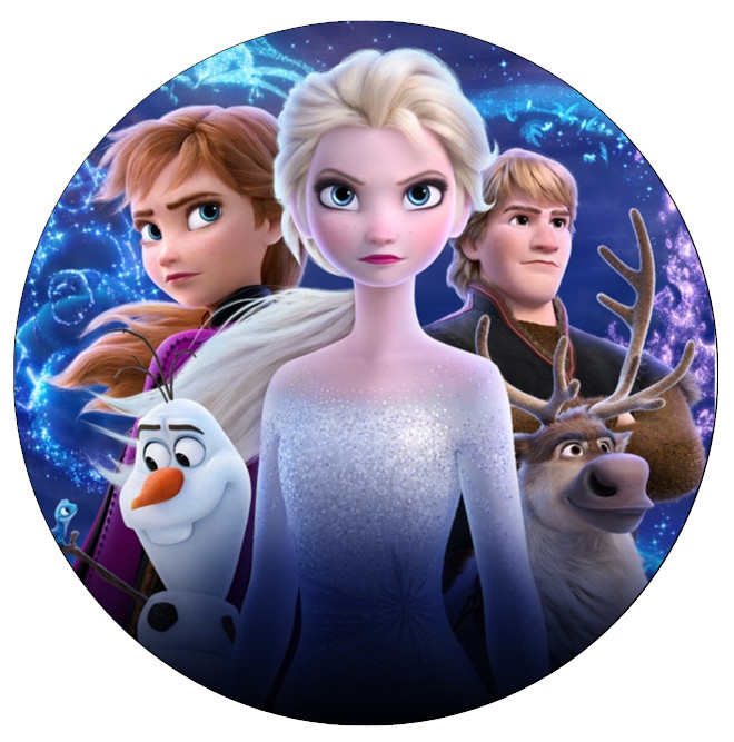 30 x Frozen 2 Anna Elsa Cupcake Toppers Edible Wafer Paper Fairy Cake toppers