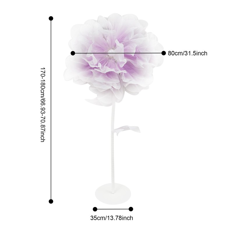 Large Electric Auto-Open Artificial Flower Decoration, Floral Decor with Light gallery