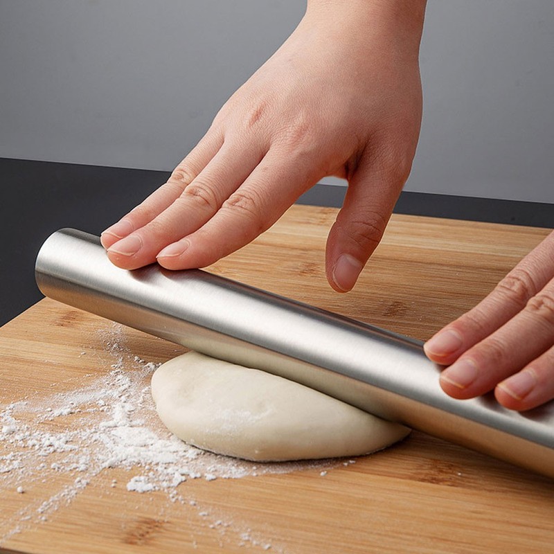 Rolling Pin Non-stick Pastry Dough Roller Baking Making Tool TL gallery