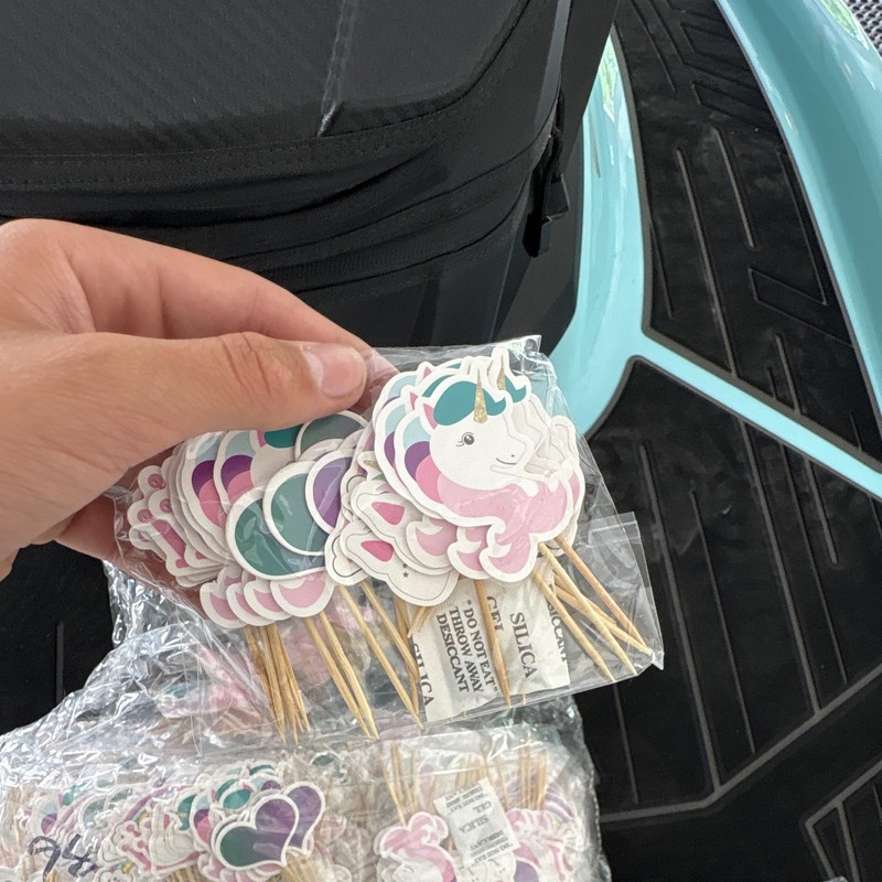 Multicolor Cake Toppers on Sticks for Birthday cakes buy all for 20 dollars gallery