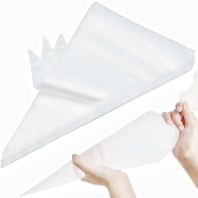 21 Inch Extra Large Piping Bags,100 Pack Disposable Pastry Bags,Thick Anti-Bu...