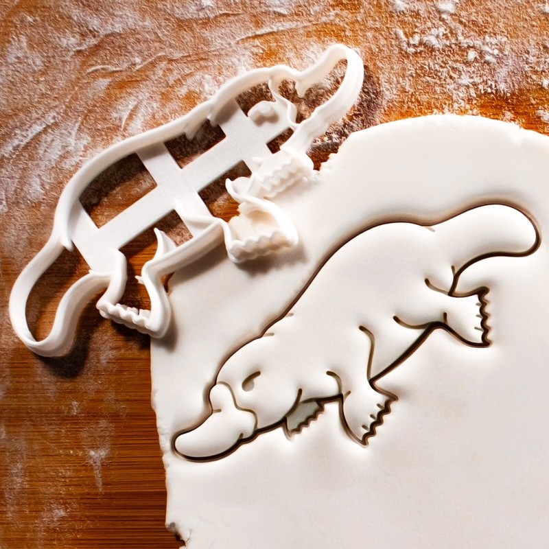 Set of 2 Platypus Cookie Cutters - Australia wildlife animal baby shower zoo vet gallery