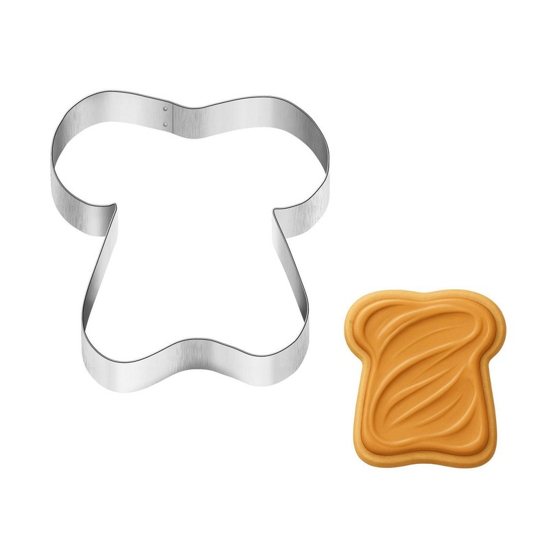 Toast Bread Sandwich 4.75” Cookie Cutter Metal Breakfast Bakery Cafe Restaurant