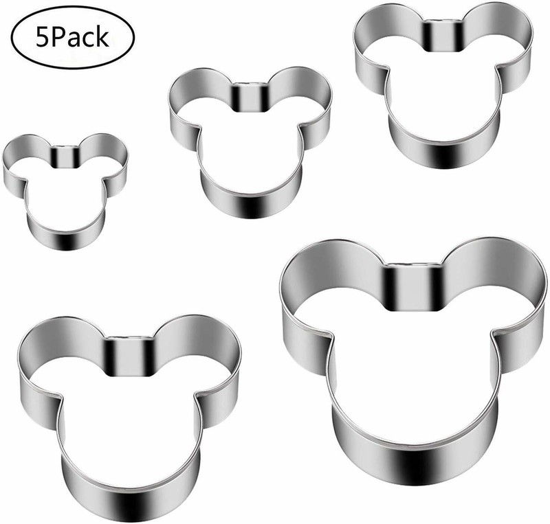 Mickey Mouse Cookie Shape Cutter Pack Of 5