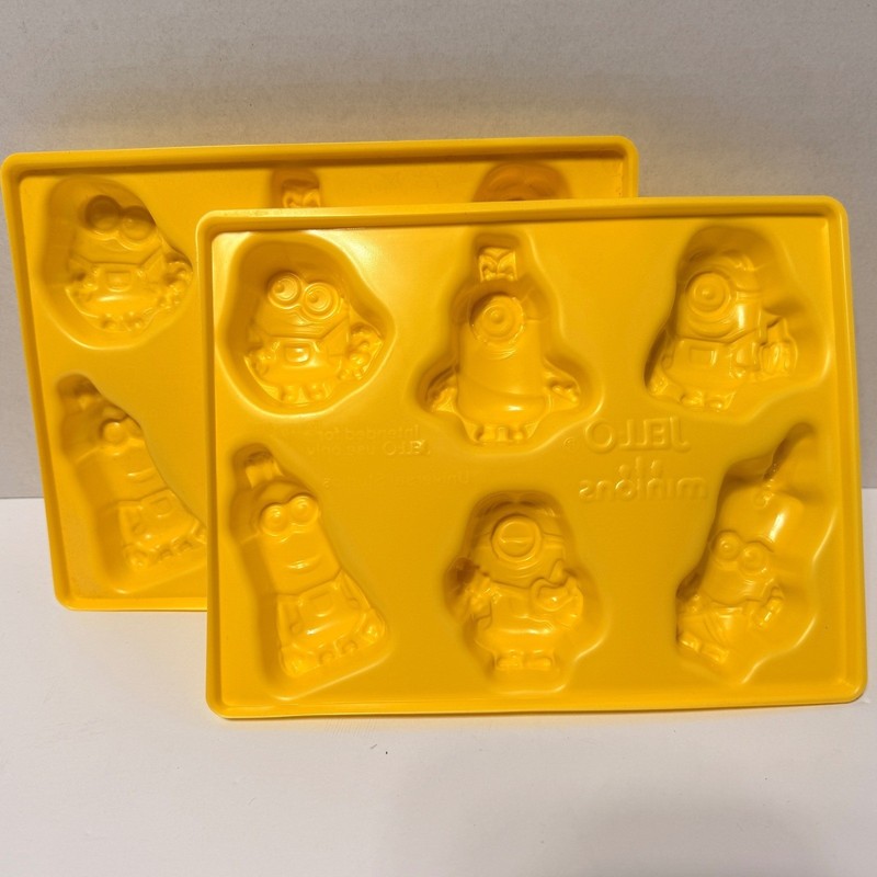 Jell-O Minions Gelatin Molds Set of 2 Plastic Character Trays Despicable Me gallery