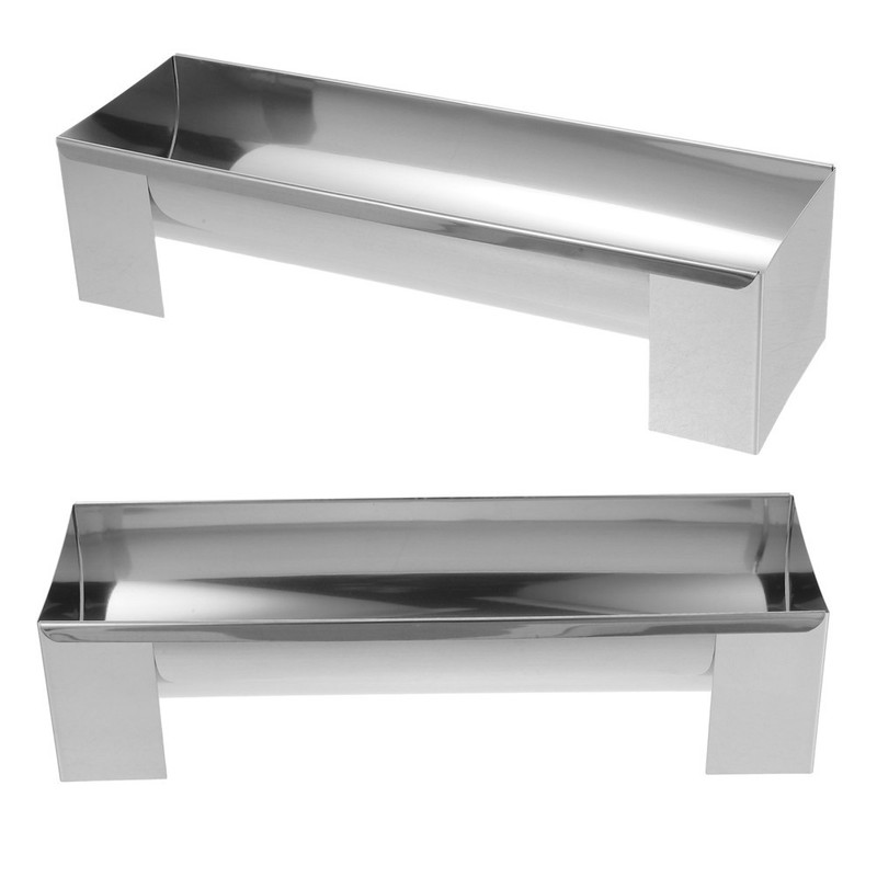 2 PCS Stainless Steel Cake Pan French Bread Baking Mold Dessert Loaf Homemade