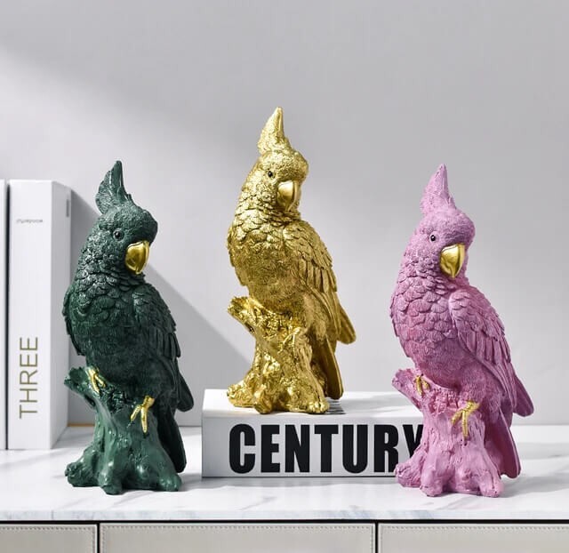 10 in parrot Resin, plaster, soap, beeswax candle mold gallery