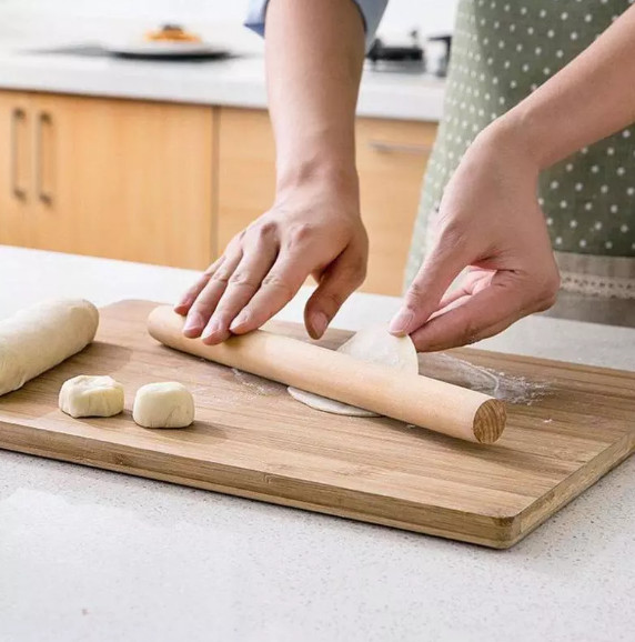 Baking Tool Wooden Sticks Rolling Pin Solid Wood Rolling Pin Dough gallery