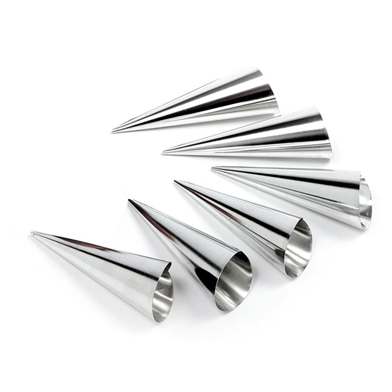 Norpro Stainless Steel Cream Horn Molds, 4.25-Inch, Set of 6