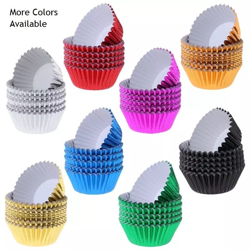 Metallic Pink Cupcake Standard Liners | Bakell® Liners & Wrappers gallery