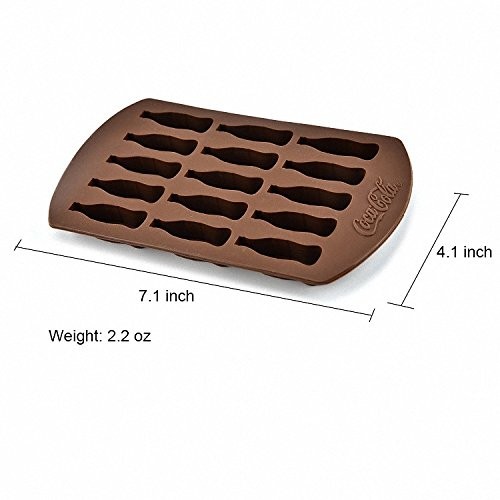 15-Cavity Cola Glass Bottle Silicone Tray Mold for Chocolate, Gummy, Jello Sh... gallery