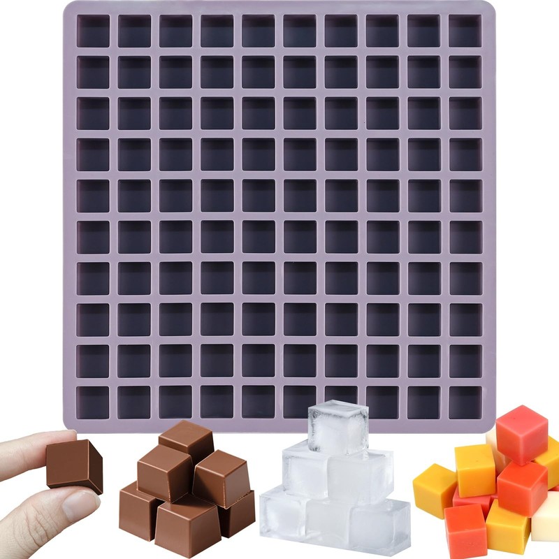 Square Chocolate Mini Silicone Candy Molds 100 Cavities Square Gummy Silicone