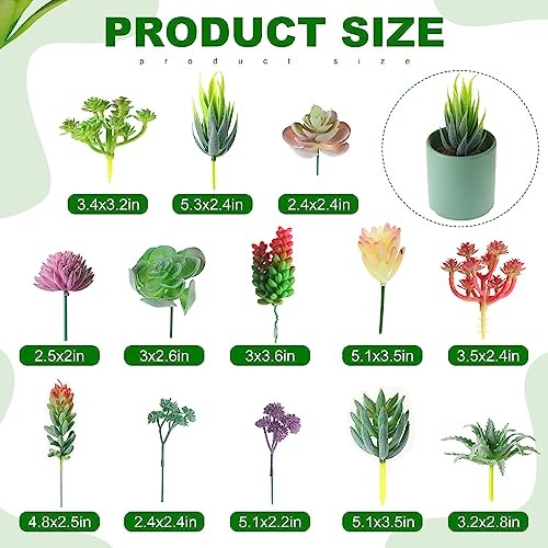 100 Pieces Succulents Plants Artificial Fake Succulents Bulk Cute Style gallery