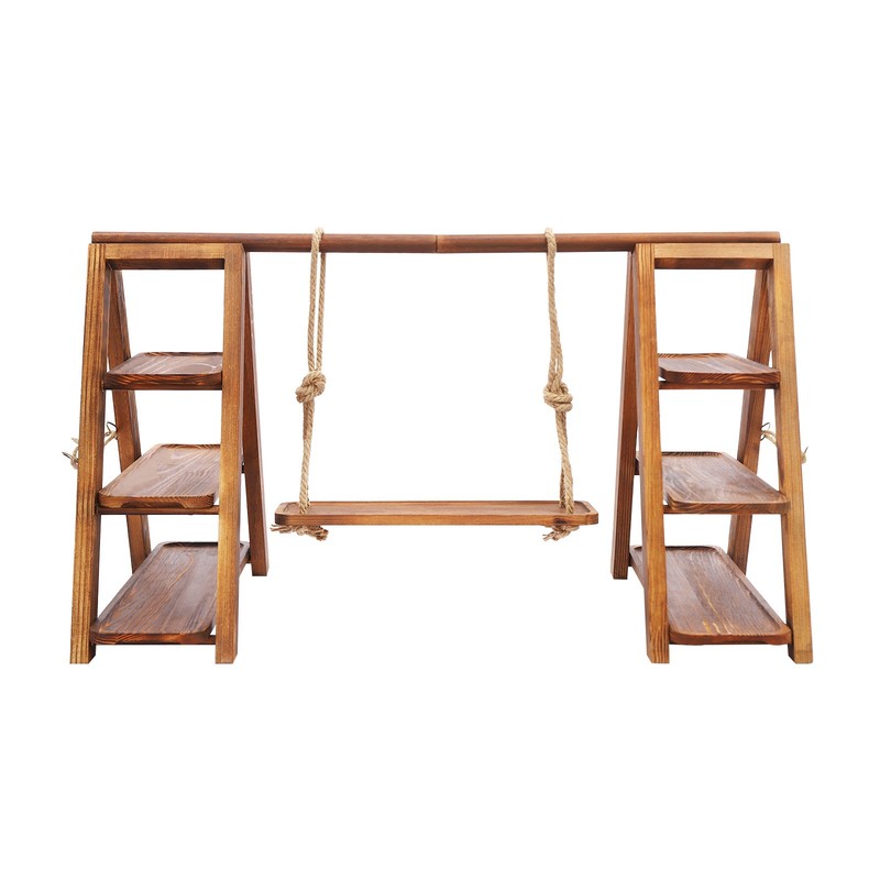 3 Tiers Wood Dessert Stand Wooden Serving Tray Solid Wood Cupcake Stand