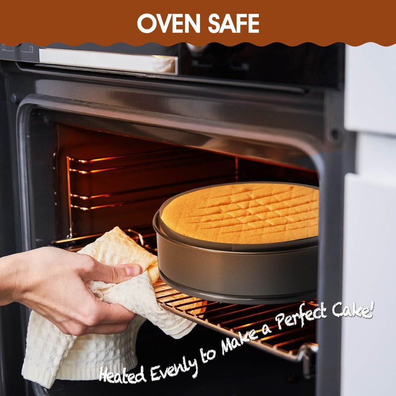 ofhedeve 2 pack Silicone mat for 9 inch springform pan, 9 inch, Gray gallery