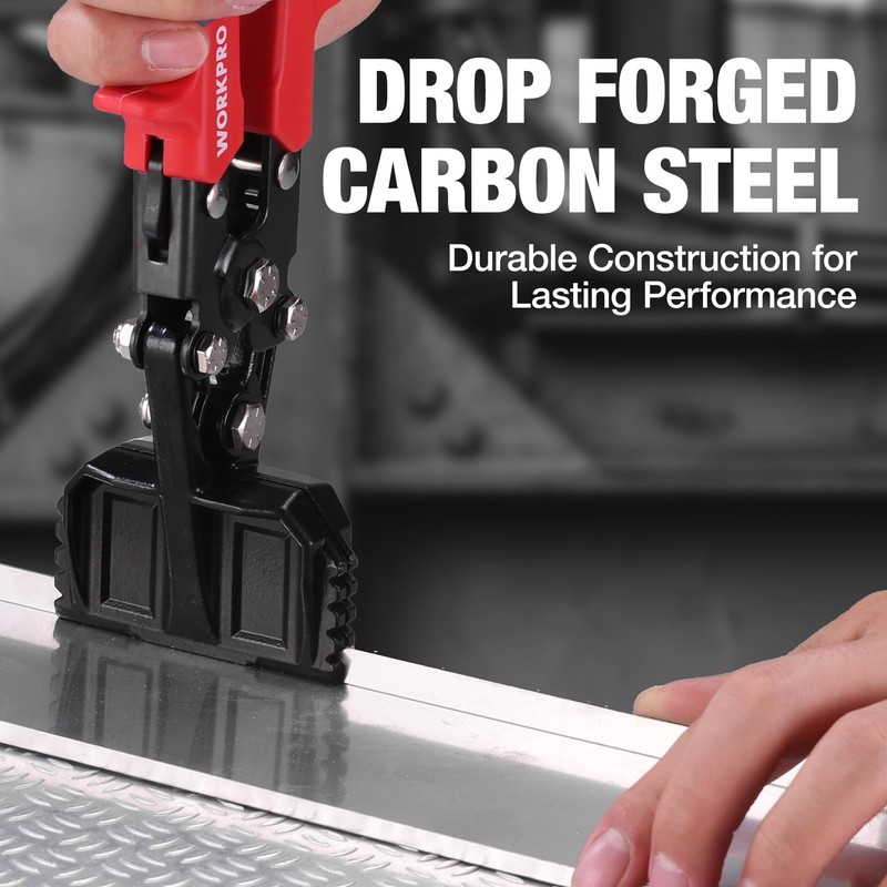 Workpro Hand Seamer Tool 3-Inch Sheet Metal Bender Heavy-Duty Steel Sheet Metal gallery