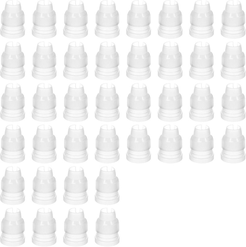 40 PCS Piping Bag Couplers for Icing Nozzles, Plastic Standard Coupler Small