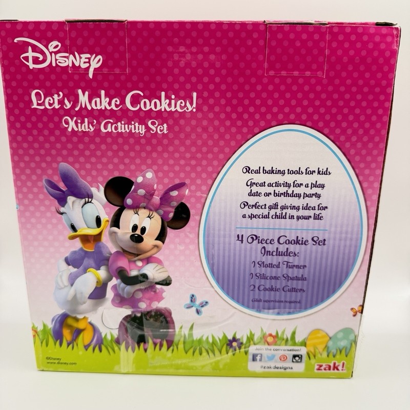 Disney Let's Make Cookies Kids Activity Set by Zac NIB Minnie Mouse Baking Set gallery