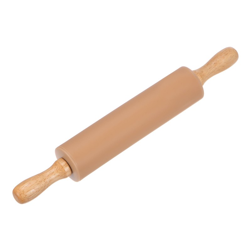 Silicone Rolling Pins for Baking 31cm x 4.2cm, Brown gallery