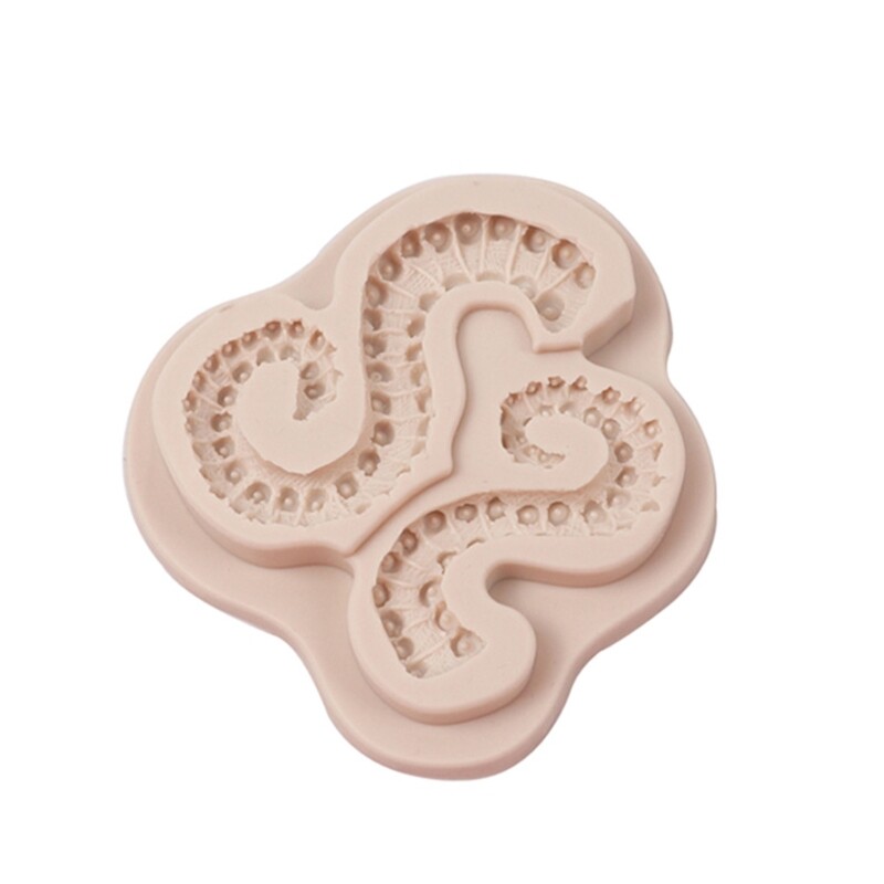3D Octopus Tentacles Silicone Mold Sugarcraft Chocolate Mold Kitchen Baking Tool gallery